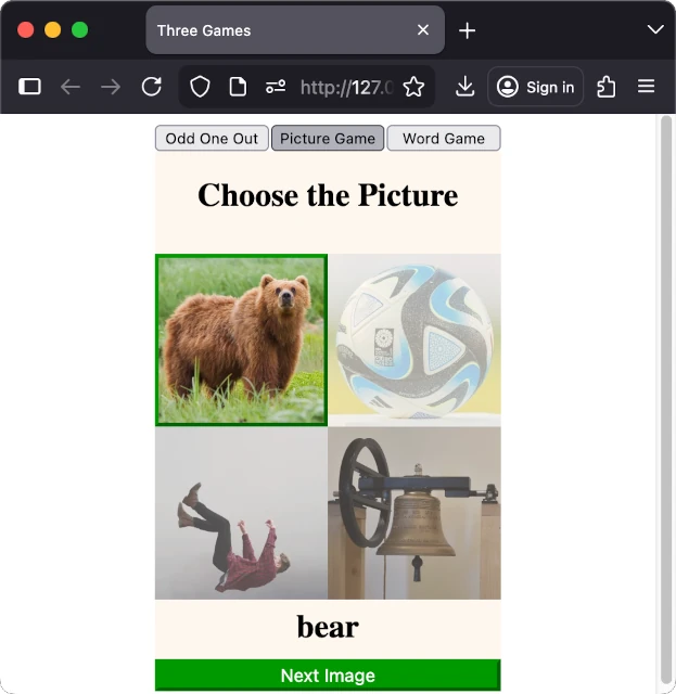 Which picture matches the word?