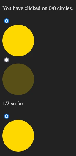 The order of the HTML elements matters