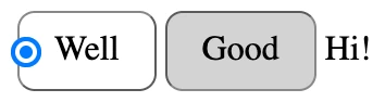 The Good radio button checked, reverse animation complete