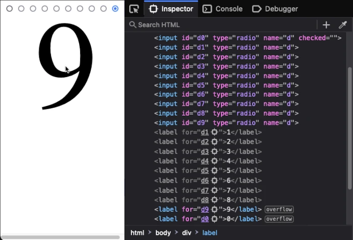 Using the browser’s Inspector
