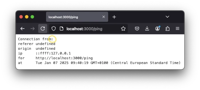 nodemon restarted the server, so it is running the latest code